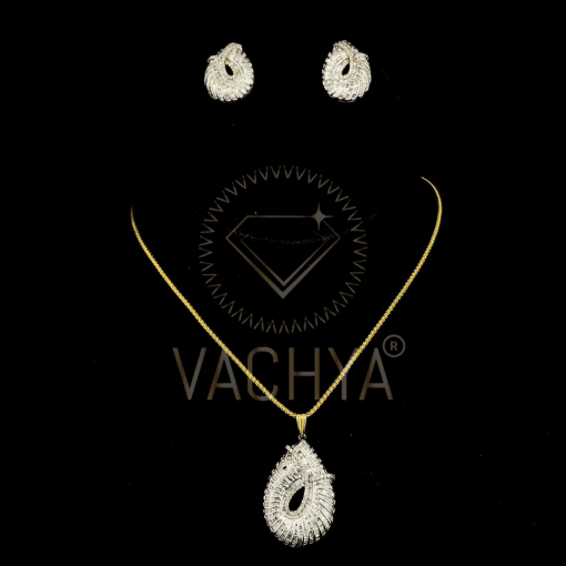 Odette Diamond Pendant Set