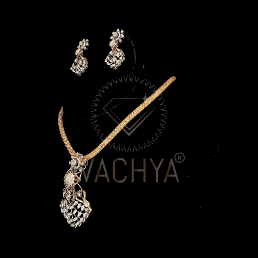 Swara Diamond Pendant Set - Image 3