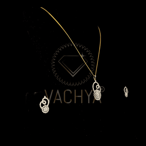 Florentine Diamond Pendant Set - Image 3