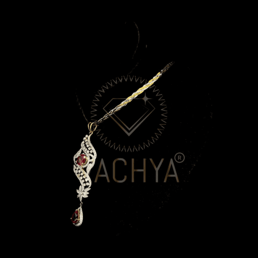 Vaisnavi Diamond Pendant Set - Image 4