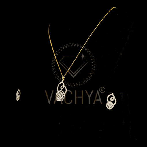 Florentine Diamond Pendant Set - Image 4