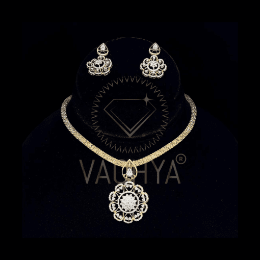 Surandala Diamond Pendant Set - Image 5