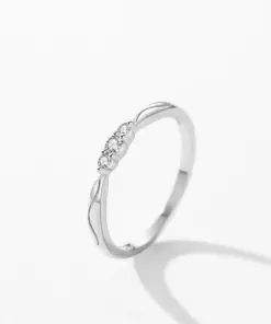 Alternative view of Silver Diamond Ring