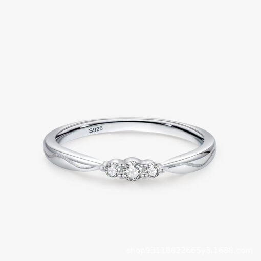 Silver Diamond Ring - Image 4