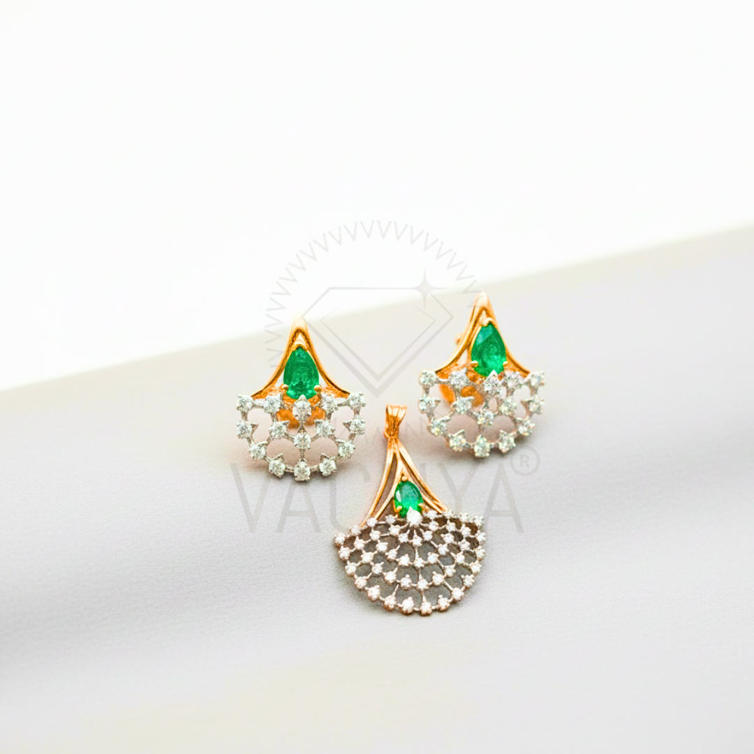 Aurora Diamond Pendant Set